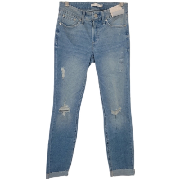 WOMEN'S LC Lauren Conrad Feel Good Cuffed Midrise Skinny Ankle Jeans - Picture 1 of 16